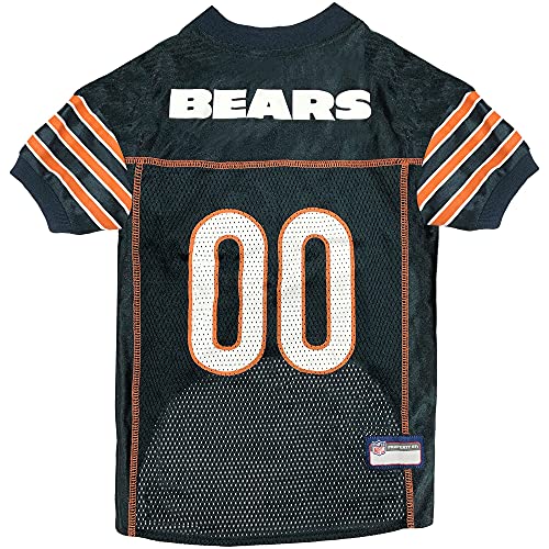 Pets First NFL Chicago Bears Dog Jersey Size XX-Large Football Shirt Costume for Pet Dog Sports T-Shirt NFL Team Clothing for Cats Licensed Pet Apparel Available in 7 Sizes and 32 Teams