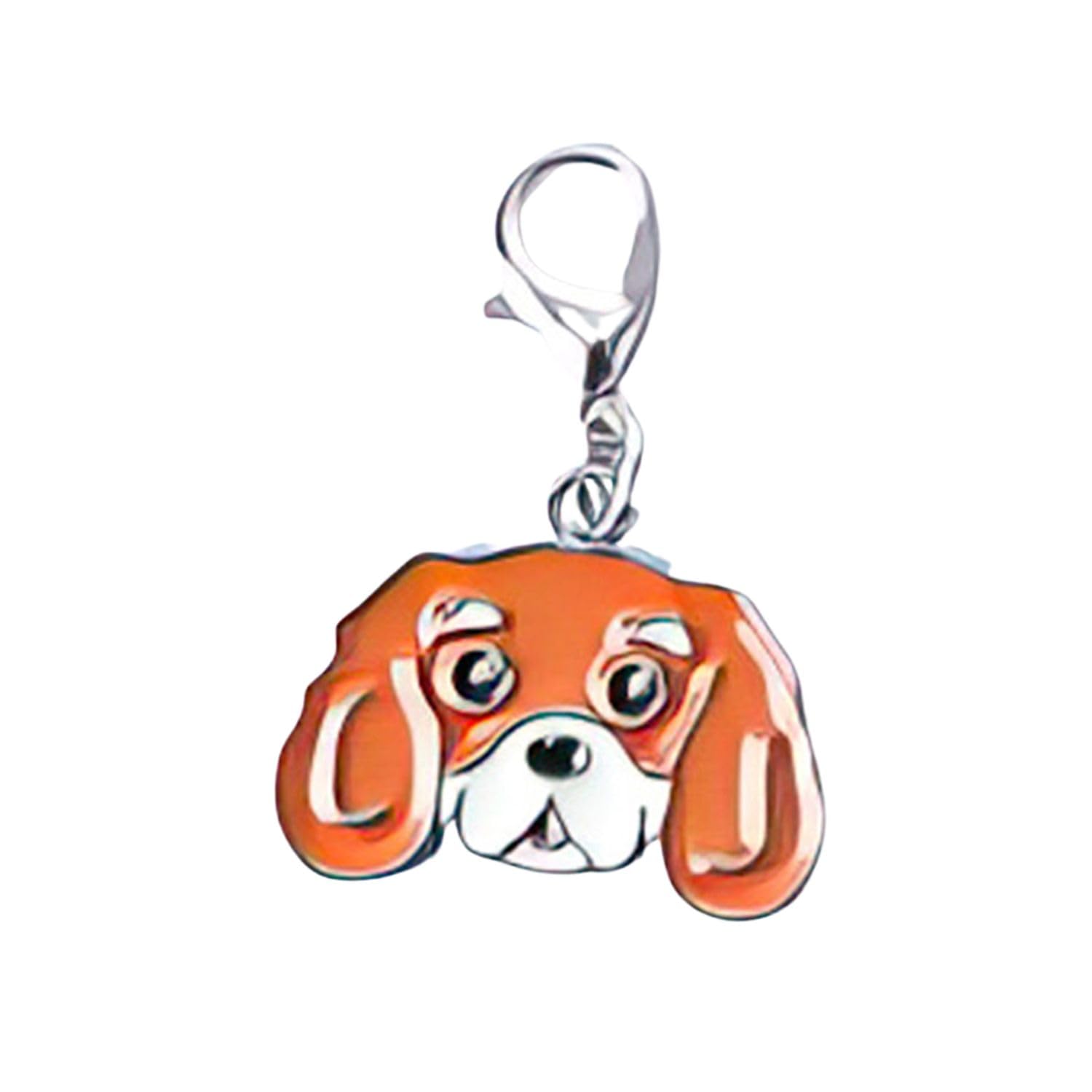 Blue Dream Island Dog ID Tags Pendant,Cute Mini Dog Keychain DIY Dog Collar Ornaments Keyring Dog Lovery Gift_Cavalier King Charles
