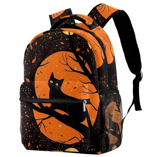 Sac à dos chat lune pour école et voyage fille garçon 40cm