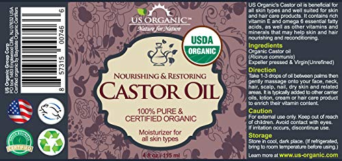 US-Organic-Castor-Oil-USDA-Certified-OrganicExpeller-Pressed-Hexane-Free-100-Pure-Natural-moisturizing-and-emollient-properties-For-Skin-Hair-Care-Eyelashes-DIY-projects-4-oz-115-ml