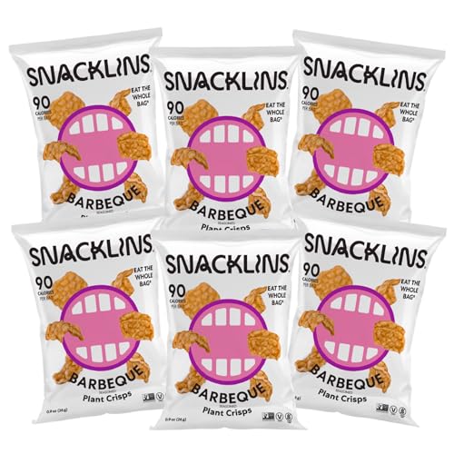 SNACKLINS Plant Based Crisps Barbeque Flavor cracklins - Gluten Free,
