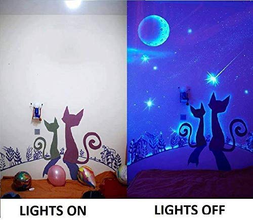 StickersLab – Pigmento aditivo en varios colores, polvo luminoso que se ilumina en la oscuridad (base blanca) (50 gramos, azul cielo)