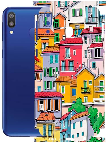 Image of AtOdds - Full Body Back Screen Guard Protector Film - Lamination Wrap Skin Sticker Compatible with Samsung Galaxy M20 | Scratchproof Matte Finish (Concrete Jungle)