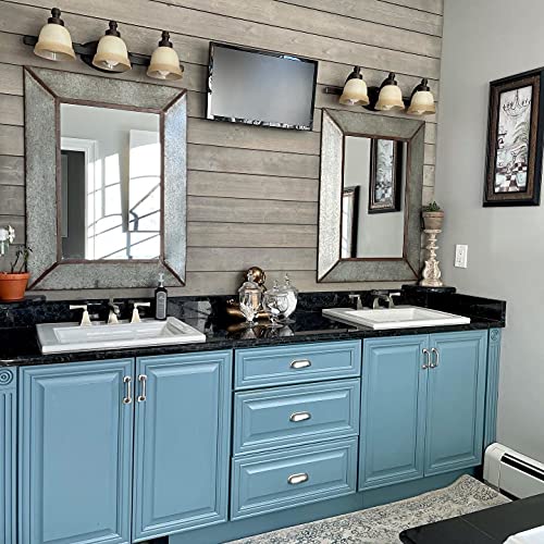 Signature Design By Ashley O'talley Metal Framed Accent Mirror, 26 X 36 Inches, Antique Gray #TOP4