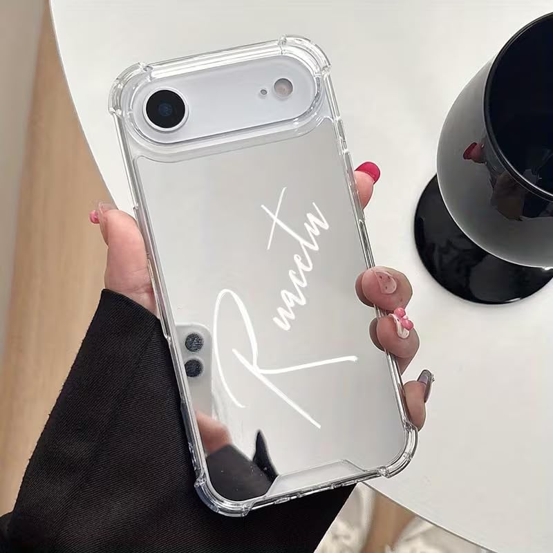 Amazon.co.jp: カスタム名入れ ミラー付き スマホケース iPhone 17 Pro