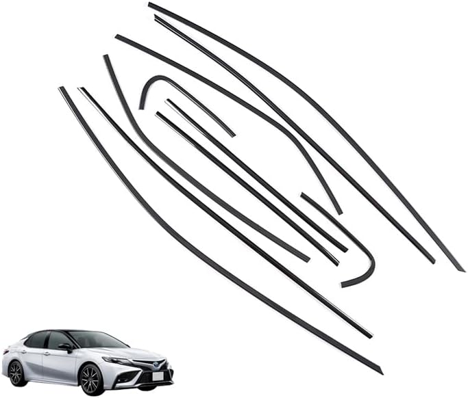 Amazon Kutook 新型カムリ70系 カスタム パーツ ドア差しモール ドアウィンドウガーニッシュ ガーニッシュ 車 バイク