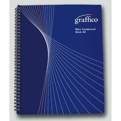 GrafficoA4 Twin Wire Hard Cover Notebook of 160 Pages (Pack of 1)