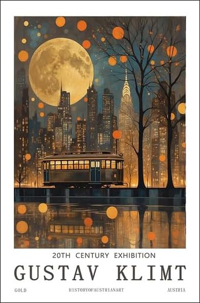 Impression Gustav Klimt photo couleur sur toile de coton robuste 50x70