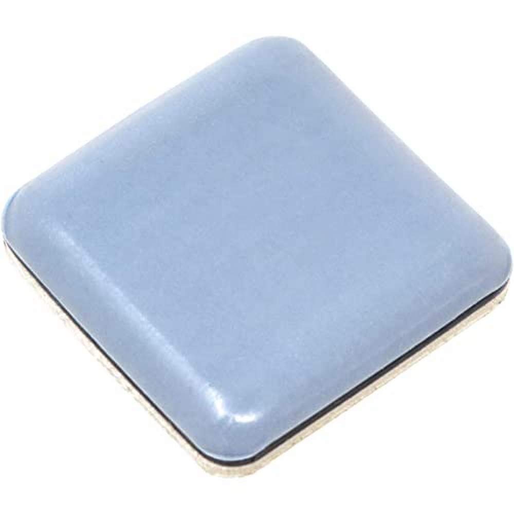 Adsamm 100 x Self-Adhesive PTFE Furniture Gliders Grey Blue 30 x 30 mm Square 5 mm Thick Furniture