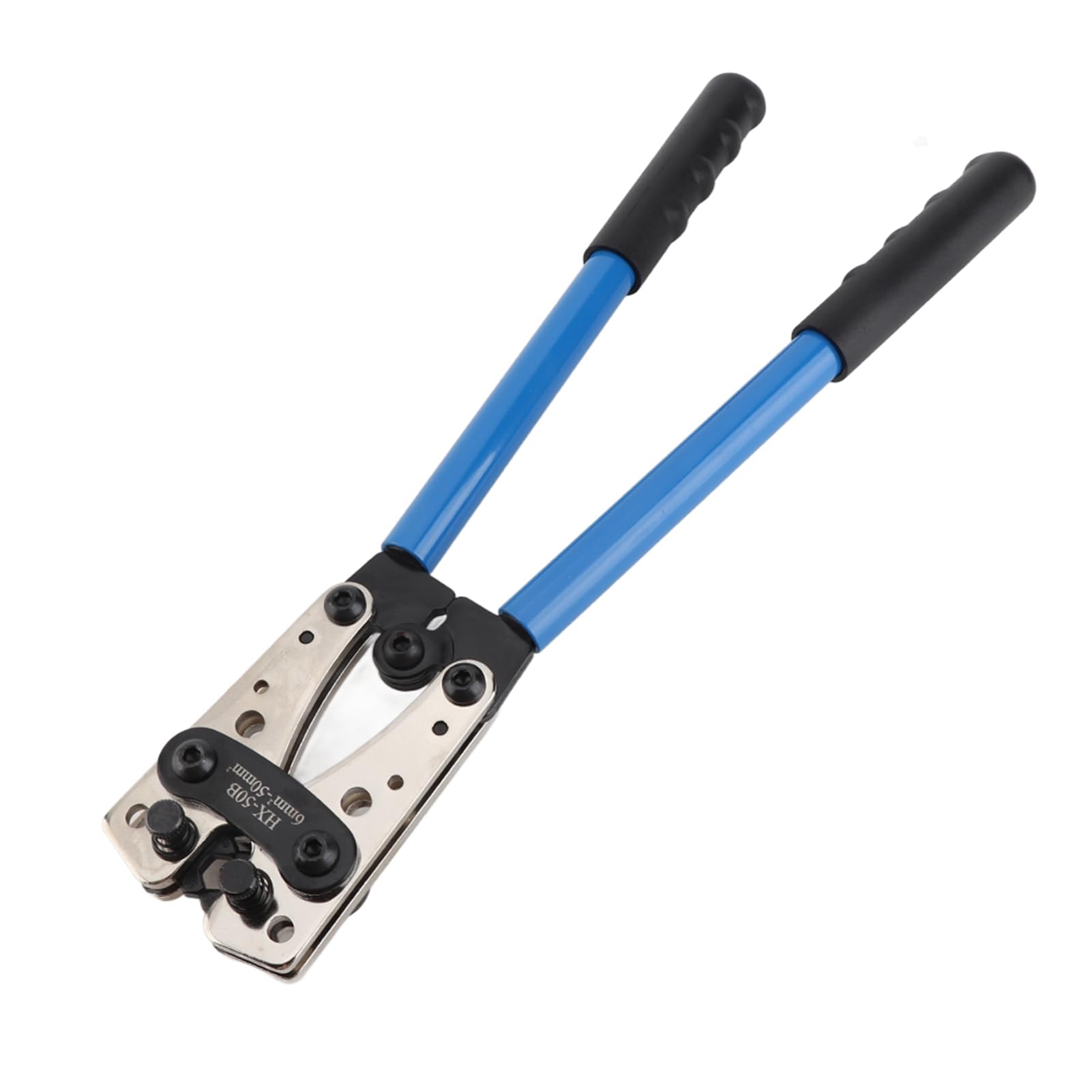 Estink Pinza Crimpatrice 6-50 mm² Blu | Crimpatura esagonale, per terminali elettrici 6-50 mm², AWG 22-10, colore blu