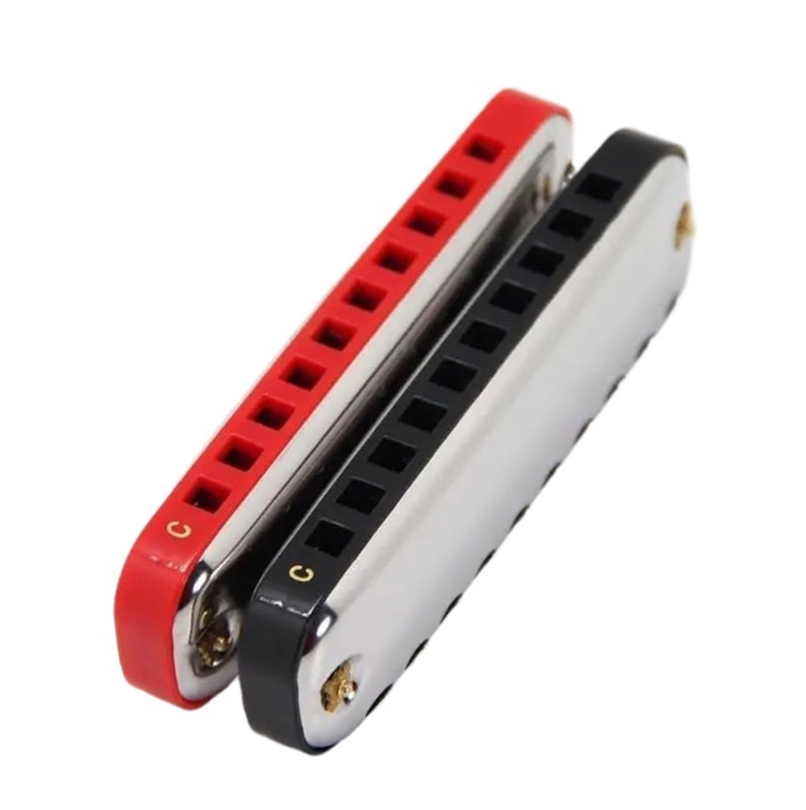 Harmonica Diatonique Double Trémolo En Do Pour Clé(Black)