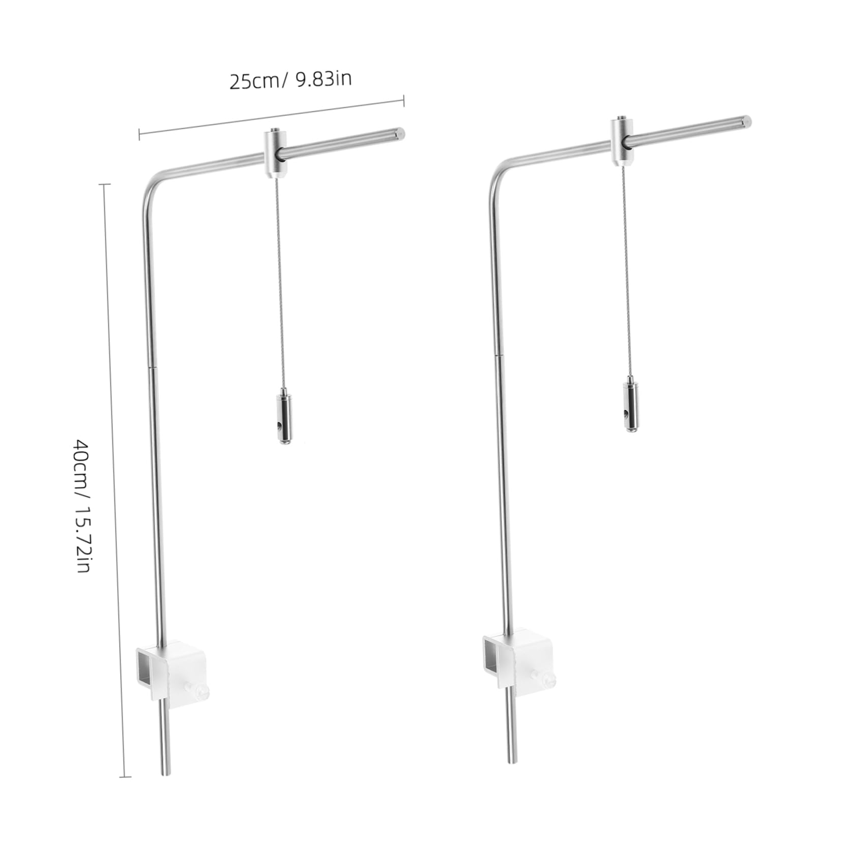 Aquarium Silber aus Aluminiumlegierung Lampen, Hängehalterung