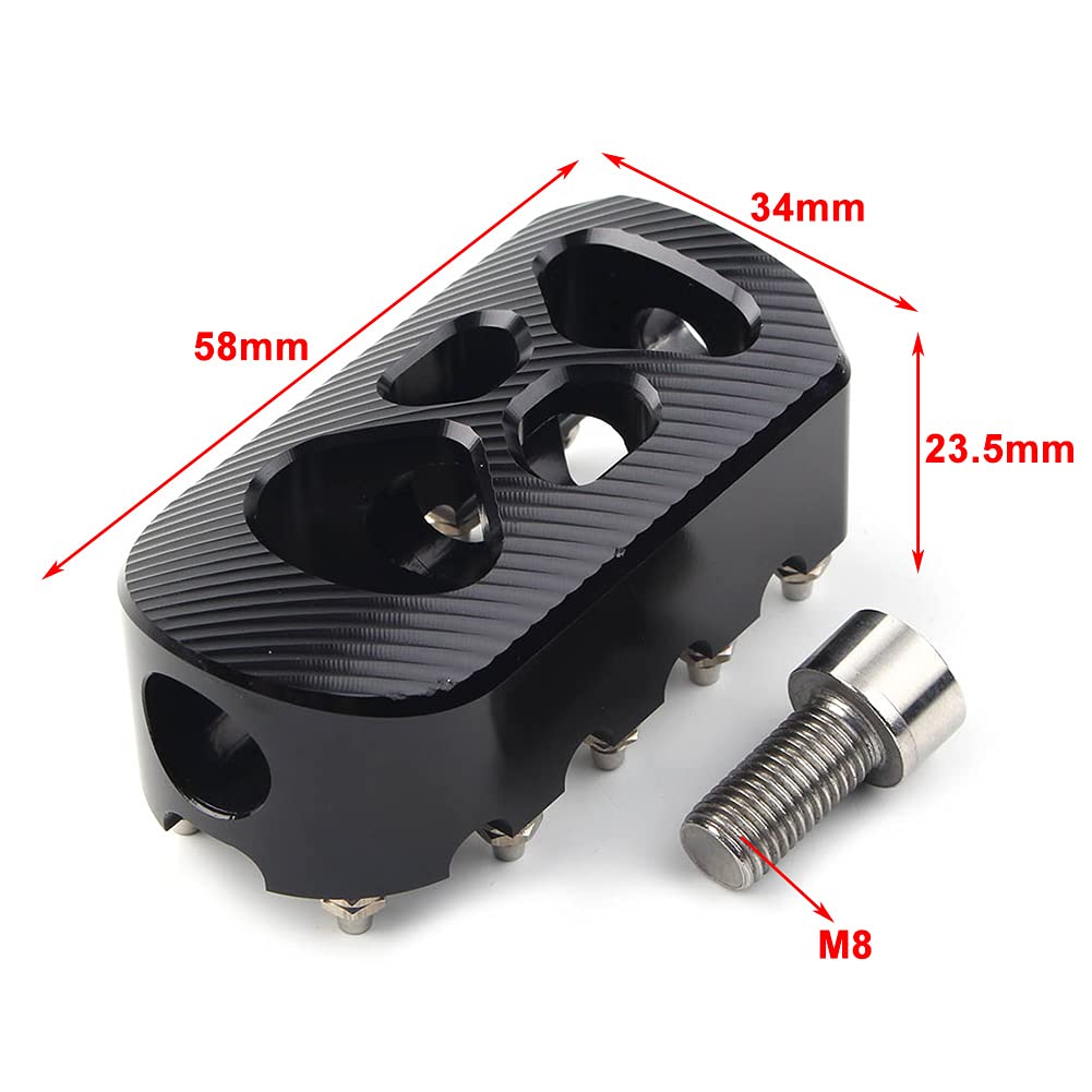 Lenkdou CNC Aluminum Gear Shift / Brake Pedal Pegs – MX Style For Harley Dyna Touring Sportster XL883