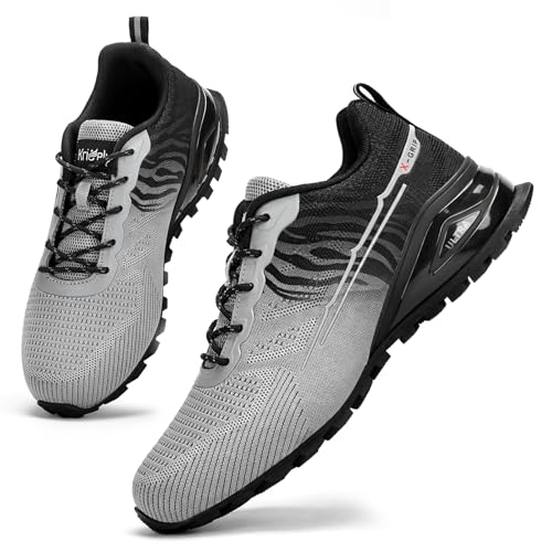 Image of Kricely Men's Trail Running Shoes Fashion Walking Hiking Sneakers for Men Tennis Cross Training Shoe Outdoor Snearker Mens Casual Workout Footwear