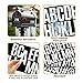 10 Sheets 500 Pcs Vinyl Letter Stickers, 2 inch Self-Adhesive Alphabet Numbers Stickers Waterproof Mailbox Numbers Sticker Letters for Mailbox,Window, Door,Cars,Boats,Address Number(2 inch,White)