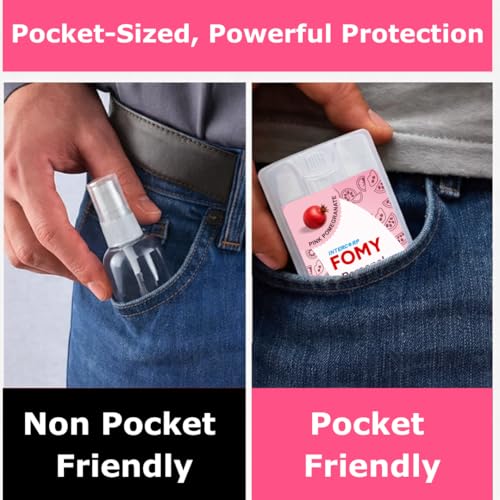 Image of Pocket Sanitizer Spray 20 ml | Hand & Surface Disinfectant | Gentle & Effective Germ Protection (20 ml, Pomegranate)