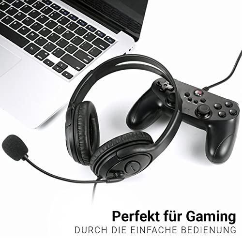 QY USB headset, Stereo hoofdtelefoon met microfoon voor PC, Laptop, Gaming, FaceTime, PS4 - Afbeelding 7