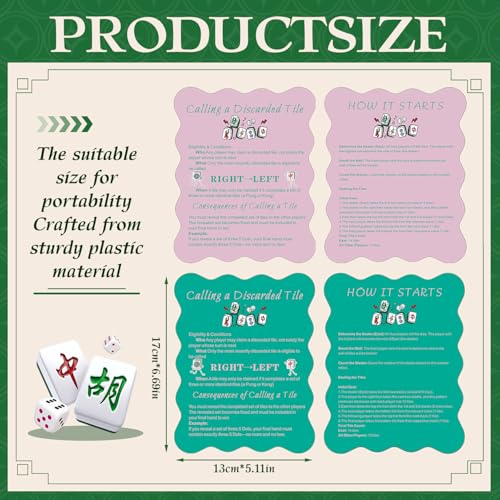 4 Piezas Mezcladores manuales para fichas Mahjong miniatura 2