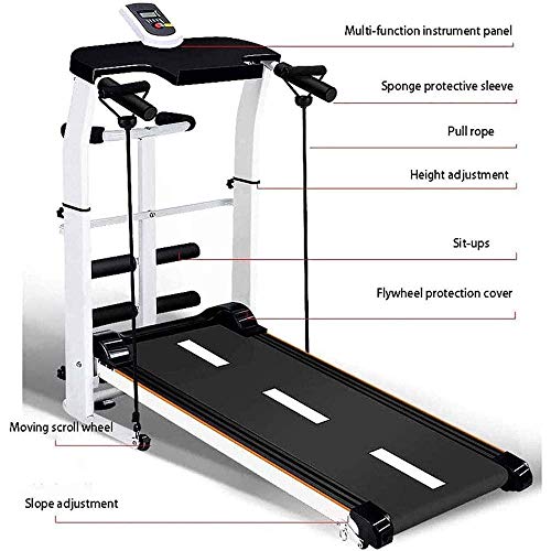 Caminadora plegable 4 en 1 mecánica para fitness portátil miniatura 6