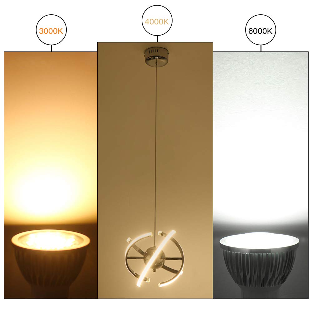 23 W LED de techo colgante, moderna lámpara de araña, luz de techo, CA85 – 265V, 4000 K luz natural, tubo y cordón ajustable 7