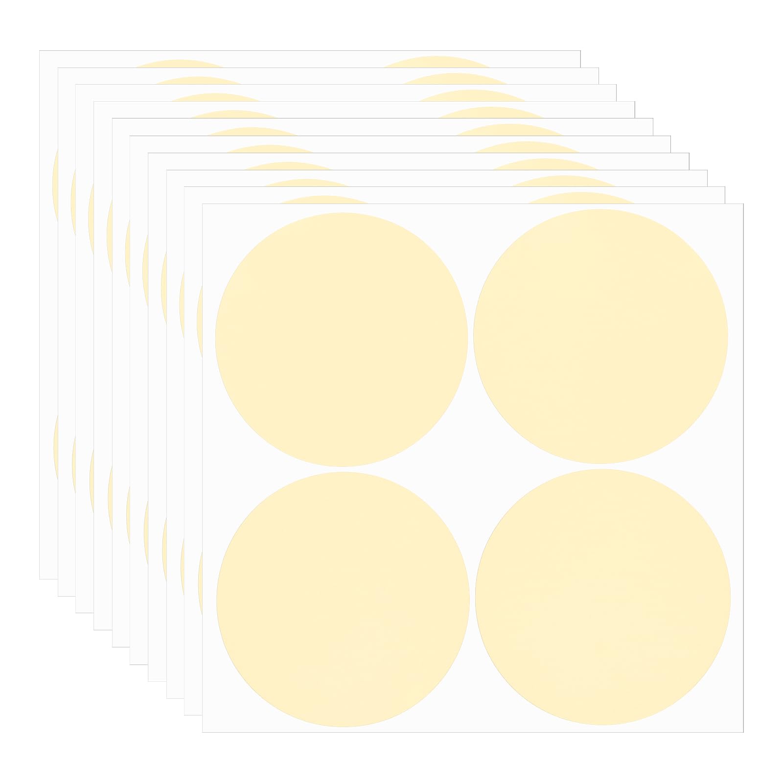 PATIKIL Round Colored Stickers 4"