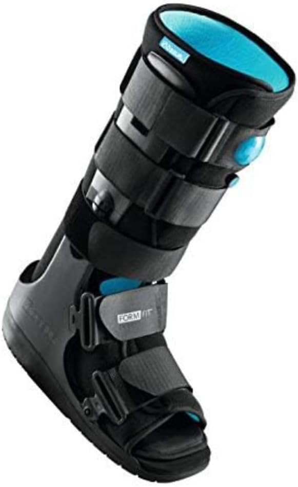 Ossur Formfit Walker Boot with Air - Medical Grade Immobilization for Strains, Sprains & Stable Fractures - Pneumatic Technology to Reduce Pain & Swelling - Breathable Material (High Top, Medium)