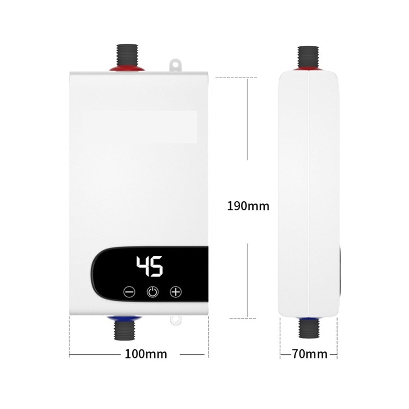 Mini Natychmiastowy Podgrzewacz Wody Kuchnia Łazienka Ścienny Elektryczny Wyświetlacz Temperatury LCD Z Zestawem Prysznicowym Szybko I Wygodnie