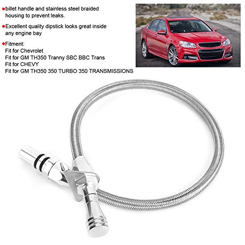 Amonida AMONIDAYSMQIA8HDK Transmission Dipstick, Silver Stainless Steel Transmission Dipstick For Chevrolet For Gm Th350 Tranny Sbc Bbc Trans thumb #3