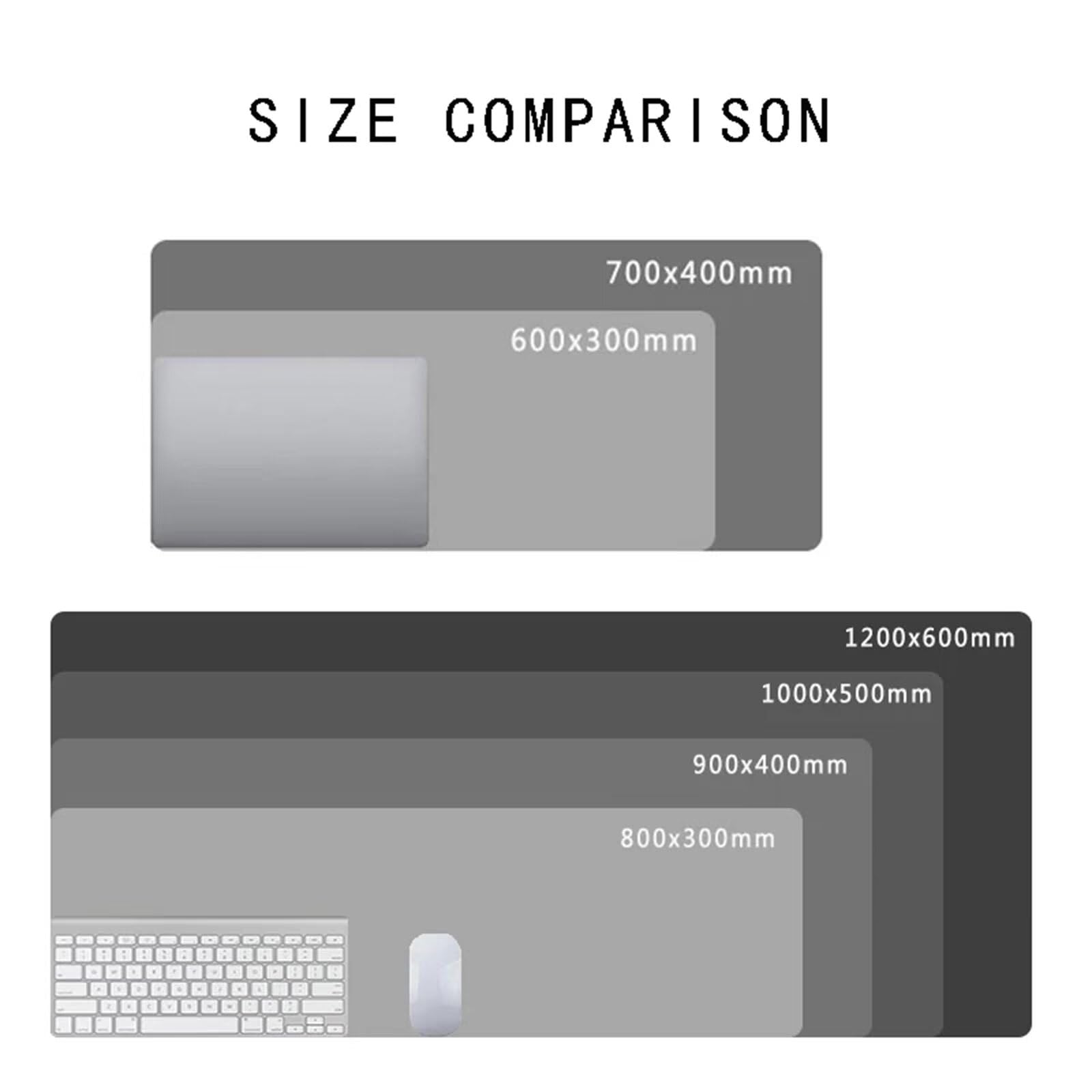 Gaming Mauspad 1500x800x2 mm Verlängertes großes Mauspad XXL Schreibtischauflage mit Rutschfester Basis genähte Rand für Büro Zuhause (Tierblume)