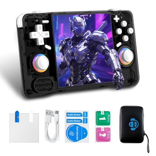 MVMOD XF40H Retro Handheld Game Console, 4.0 Inch 4K HD IPS Screen, Linux 64-bit Open Source System, 18000+ Classic Games, WiFi Multiplayer Support, Portable Pocket Video Gaming for Adults (Black)