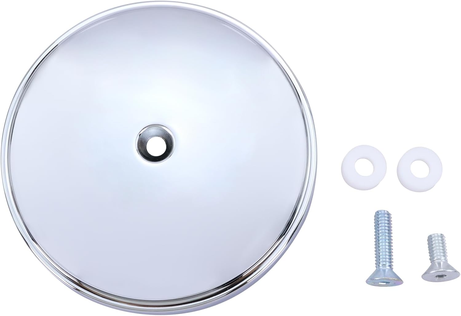 18-760 Air Cleaner Outer Cover for Billet Sucker and Big Sucker Stage, Chrome Cover Compatible with Most Harley Davidson Models
