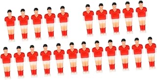BESPORTBLE 22 Pçs Máquina De Futebol Jogador Boneca Mini Bolas De Futebol Para Crianças Bolas De Futebol Para Crianças Mesa De Pebolim Substituição De Madeira Jogo De Hóquei Mesa Soccor