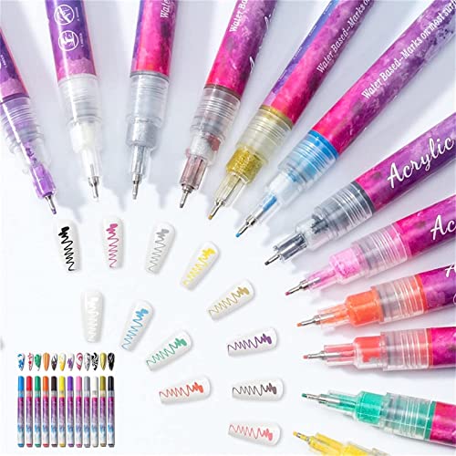 NailGenius - Marqueurs de Nail Art à Pointe de Précision