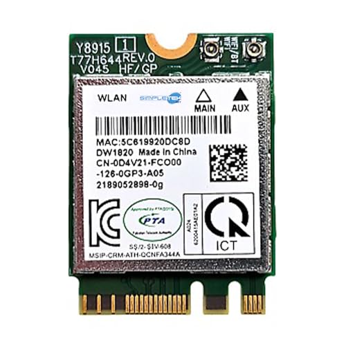 Tarjeta Wifi M.2 Qualcomm 1820 para Trabajar en Casa sin Cortes con Bluetooth 4.1