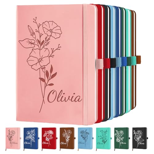 Cuaderno personalizado A5 forrado de cuero para escribir, hombres y mujeres, cuaderno personaliza...