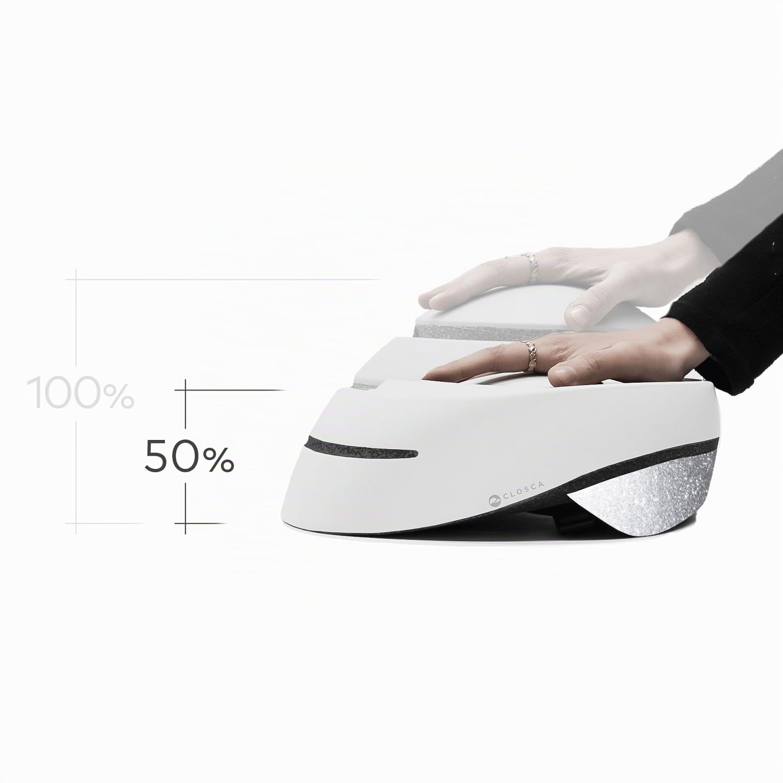 CLOSCA. Casco Plegable para Bicicleta y Patinete eléctrico. | Ligero, compacto y homologado para ciclismo y ciudad.