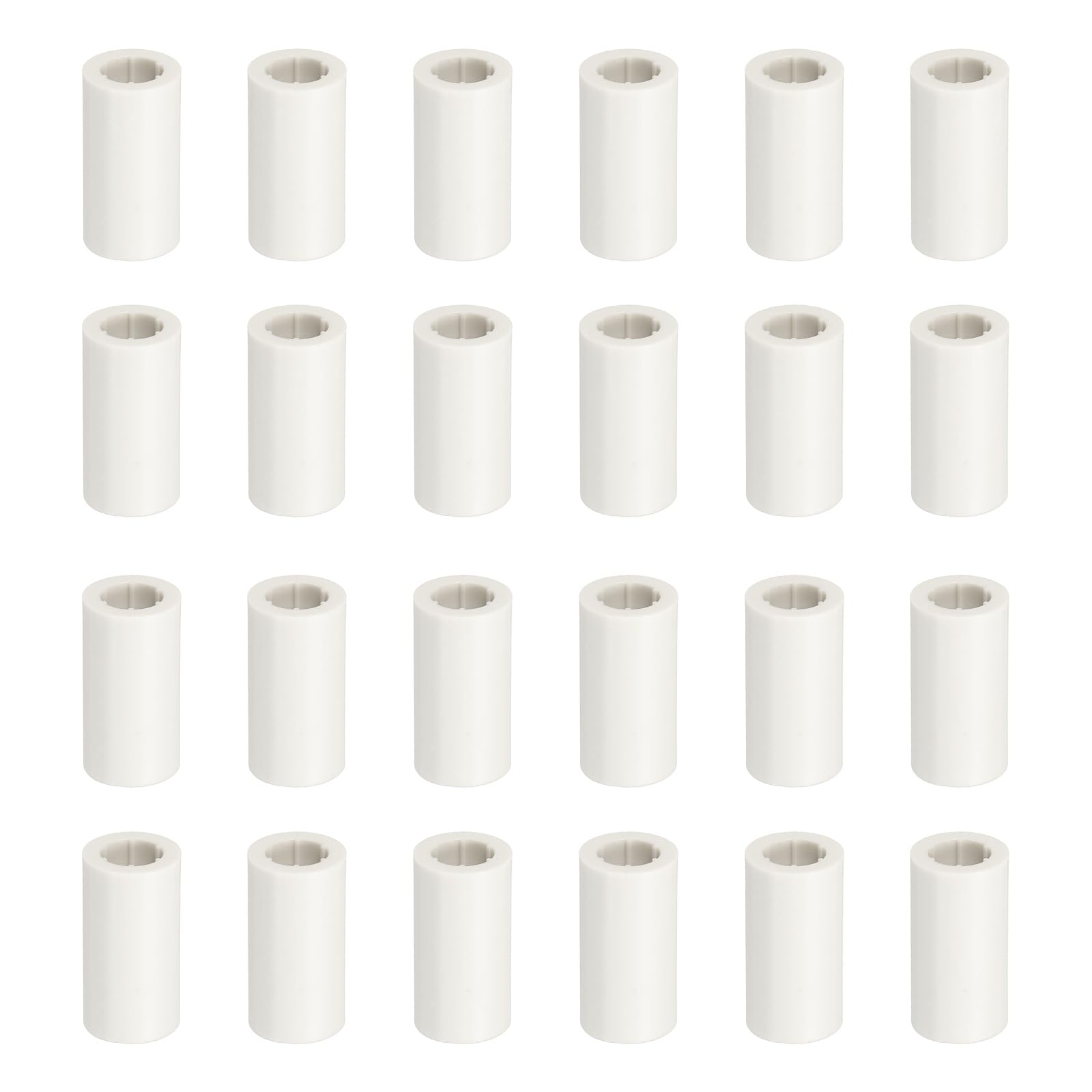 YELARXI Billiard Cue Ferrules, Pool Cue Ferrule Snooker Pool Stick Tips Replacement Accessories & 12Pcs & 13x25mm &White - Fitting for (Billiard Stick/Pool Hall)