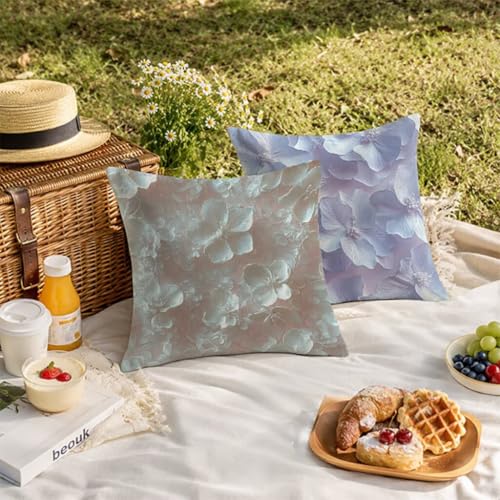 Housses de coussin extérieur 60x60 lin imperméable lot de 2 - 4