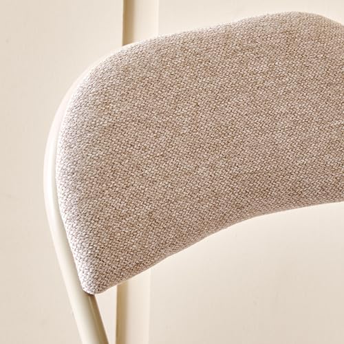 Image of Home Centre | Melony Fabric Folding Chair | Metal Frame, for Home | Beige | 6 Months Warranty