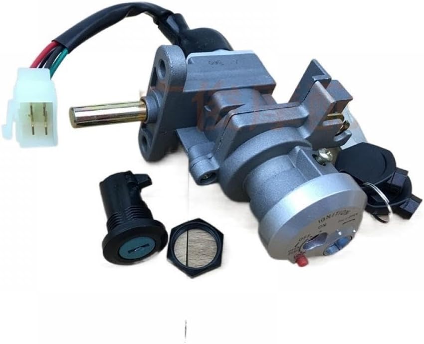 GY6 125 Scooter Ignition Switch Key Set With Wire Seat Lock Key Compatible With Similar Models(A2)