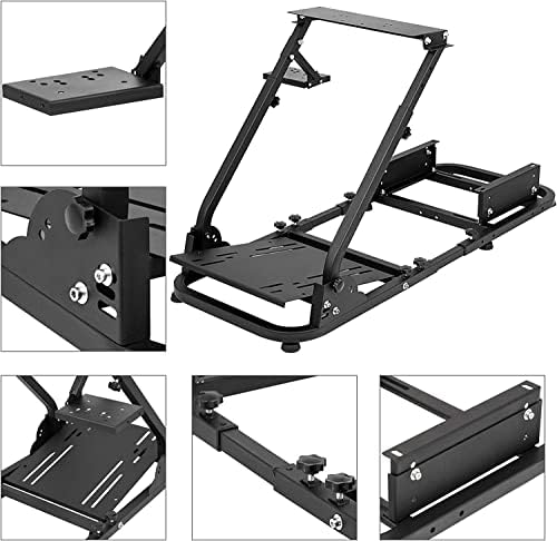 Dardoo Classic Racing Simulator Frame Foldable Frame fit for Logitech G29 G920&Thrustmaster T80 T150 Steering Wheel