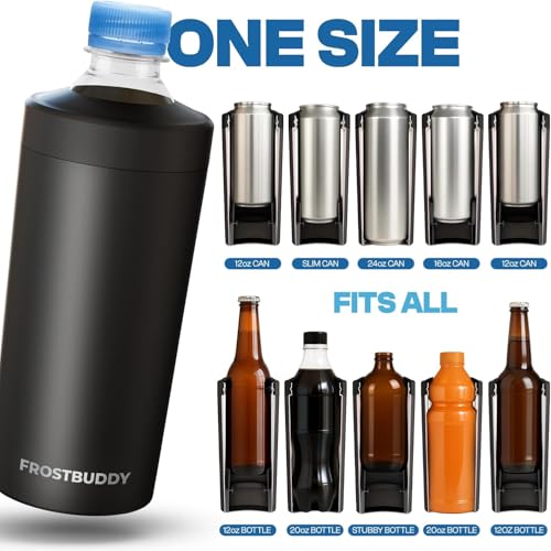 Image of Universal Buddy XL Can Cooler by Frost Buddy - Fits 12-ounce, 16-ounce, 20-ounce, and 24-ounce Cans and Bottles - Keep Your Drinks Refreshingly Chilled for over 12 hours (Peeps Drip)