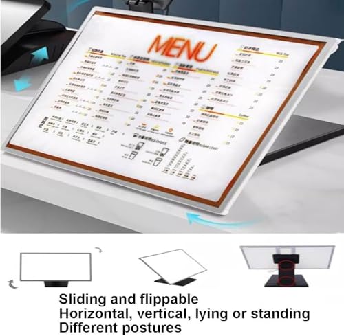 Menu invisible ? Ce tableau de menu table LED A3 illumine vos affiches Silver - 5