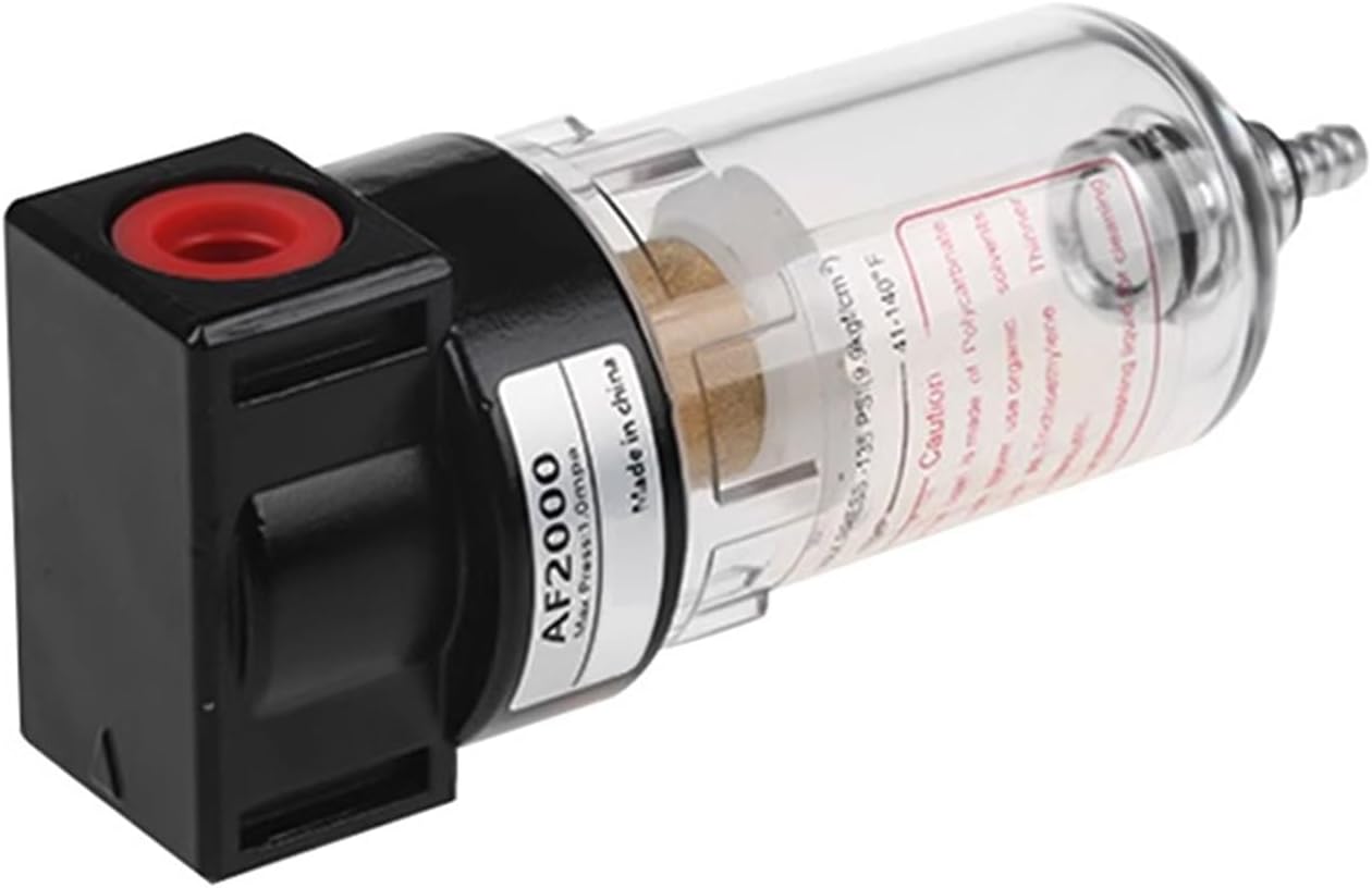 1pcs AF2000 Pneumatic Air Filter Accessory Air Treatment Unit For Compressor Oil Water Separation With 4 6 8 10 12mm Connector(Only AF2000,Fiber filter)