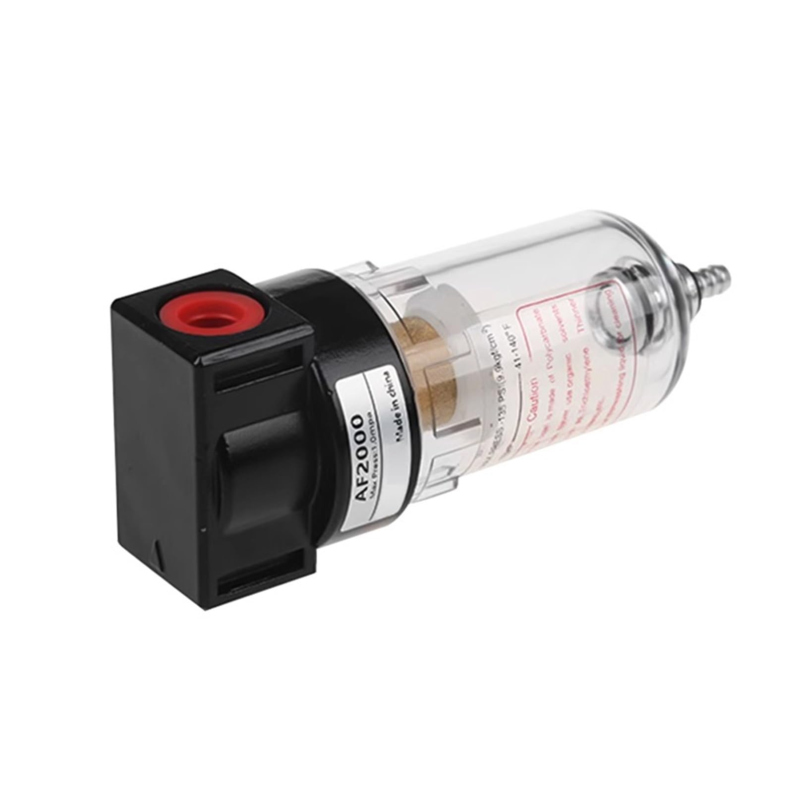 Filtr powietrza pneumatycznego AF2000, urządzenie do uzdatniania powietrza do sprężarki, separator oleju i wody, ze złączem 4, 6, 8, 10 i 12 mm (AF2000 i 6 mm, filtr światłowodowy)