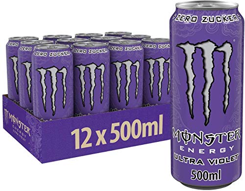 Image of Monster Energy Original Chef Need Energy Ultra Violet Zero Sugar Drink(Pack Of 12Cans X 500Ml Each)