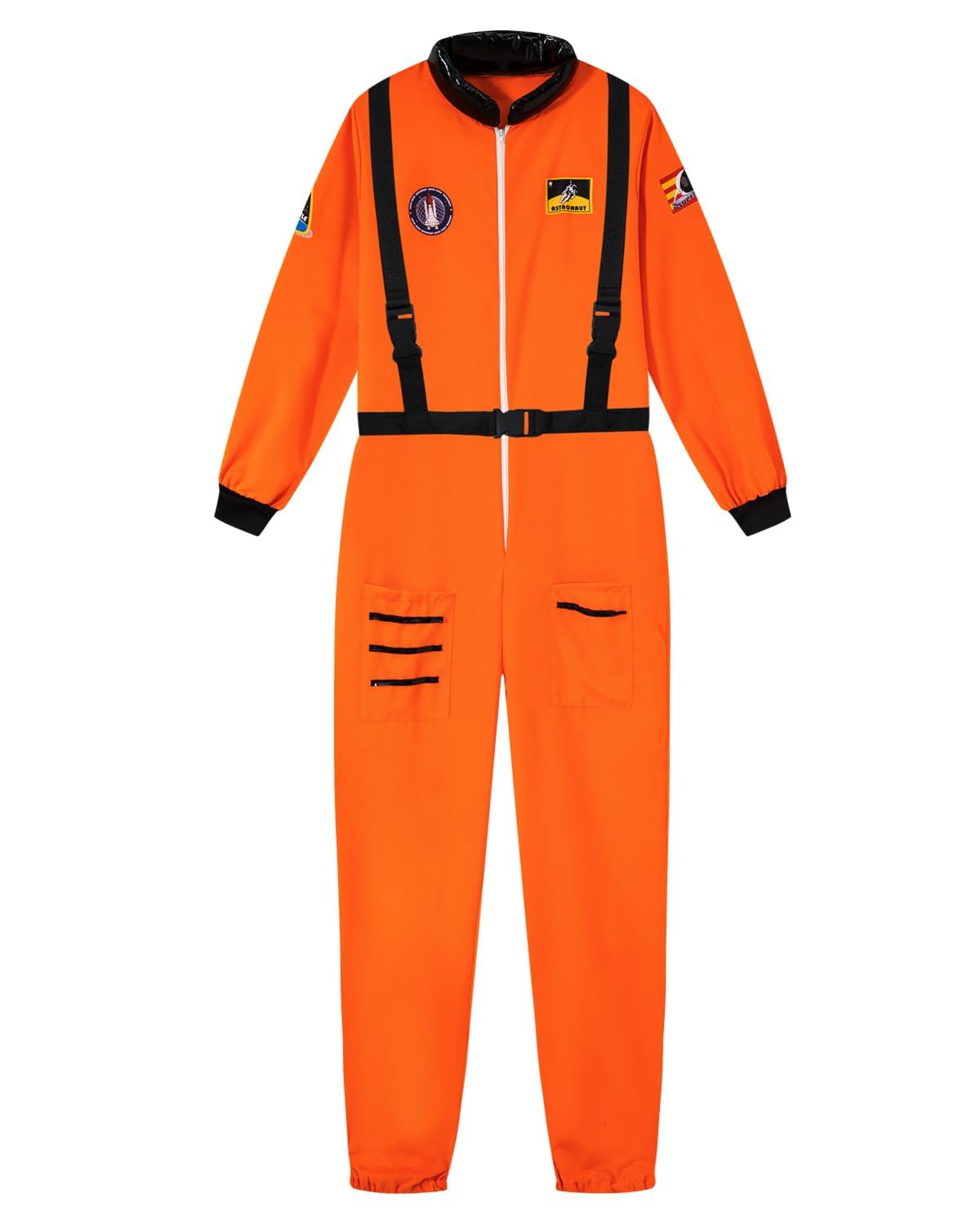 Mens Astronaut Costume Adult Spaceman Halloween Jumpsuit