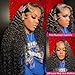 BRUAR 28 Inch Deep Wave Lace Front Wigs Human Hair Pre Plucked 13x4 HD Transparent Lace Frontal Wigs Human Hair 180% Density Deep Curly Glueless Wigs Human Hair for Women