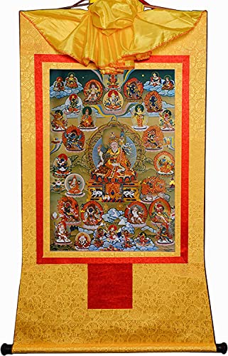 Thangka budista de Padmasambhava CNfhFRY, tapiz vintage y decoración textil