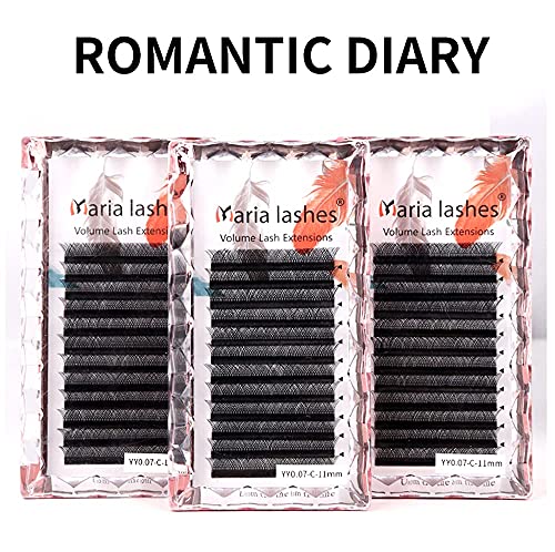 Y Shape Eyelashes 0.05/0.07 YY Type V Lashes Extension W Salon Makeup Naturally Soft D Curl Mix Mink